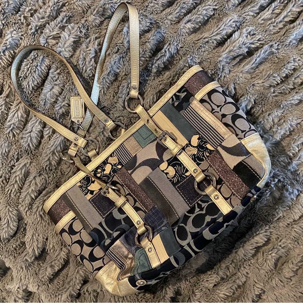 👖💙 Jean COACH Patchwork Shoulder bag 💙👖